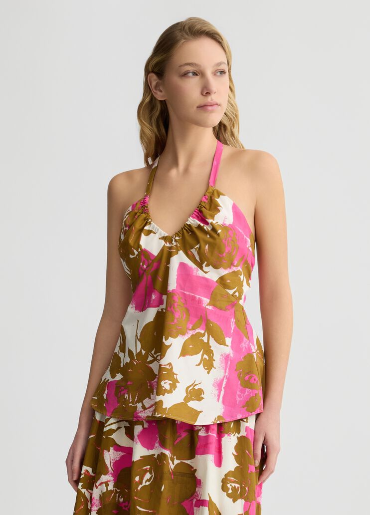 Printed poplin top floral Liu Jo - medium Printed poplin top floral Liu Jo - medium