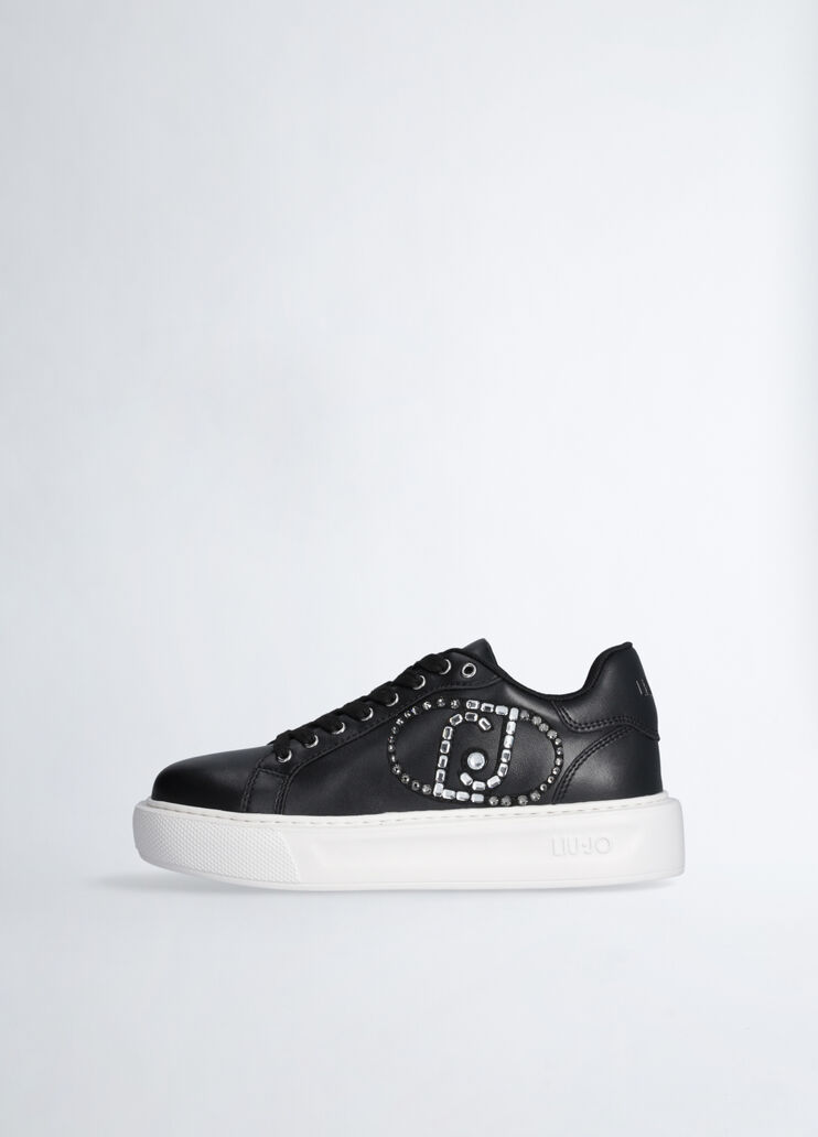 Sneakers with jewel logo black Liu Jo - large image number 5 Sneakers with jewel logo black Liu Jo - large image number 5
