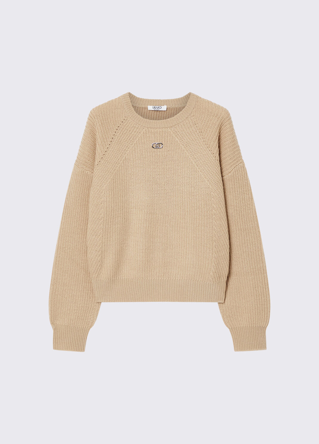 Wool Blend Sweater beige Liu Jo - large image number 2