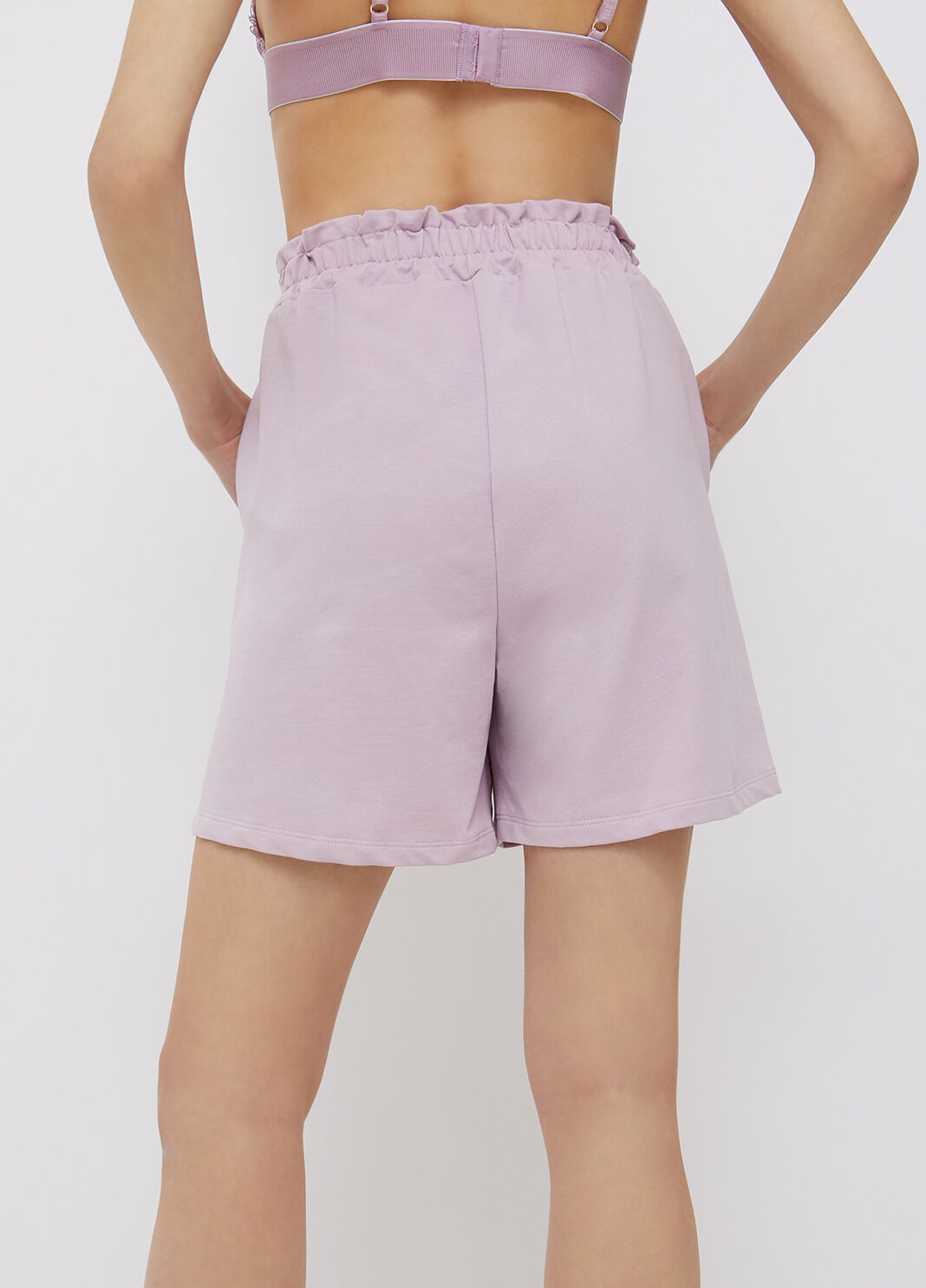 Shorts de felpa lila Liu Jo - large image number 1