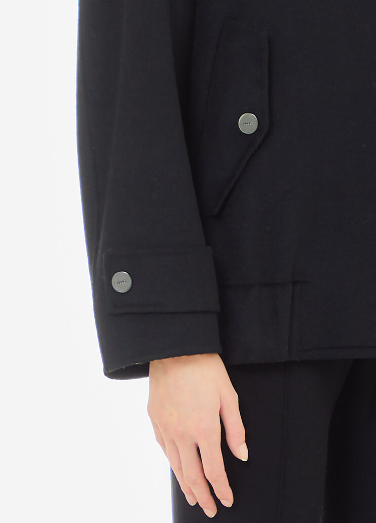 Bomber en laine mélangée noir Liu Jo - large image number 2