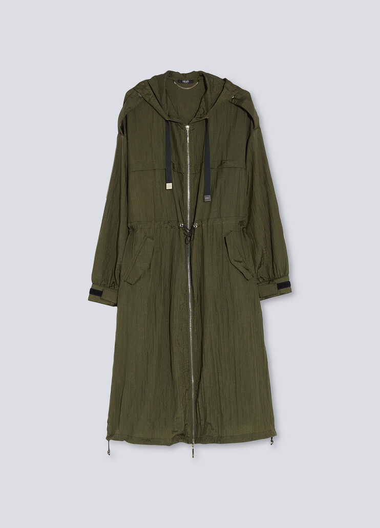 Lange Kapuzenjacke Camouflage Liu Jo - large image number 4 Lange Kapuzenjacke Camouflage Liu Jo - large image number 4