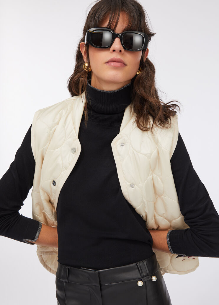 Padded and quilted vest  white Liu Jo - medium