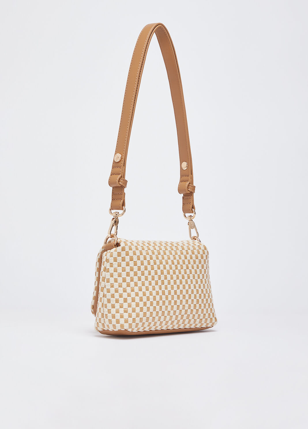 Sac LaPuffy petit format tress&eacute; beige Liu Jo - large image number 2
