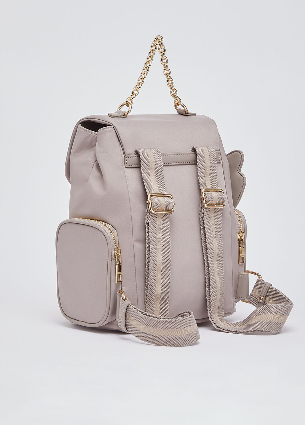 Rucksack aus Nylon mit M&uuml;nzfach Beige Liu Jo - large image number 2