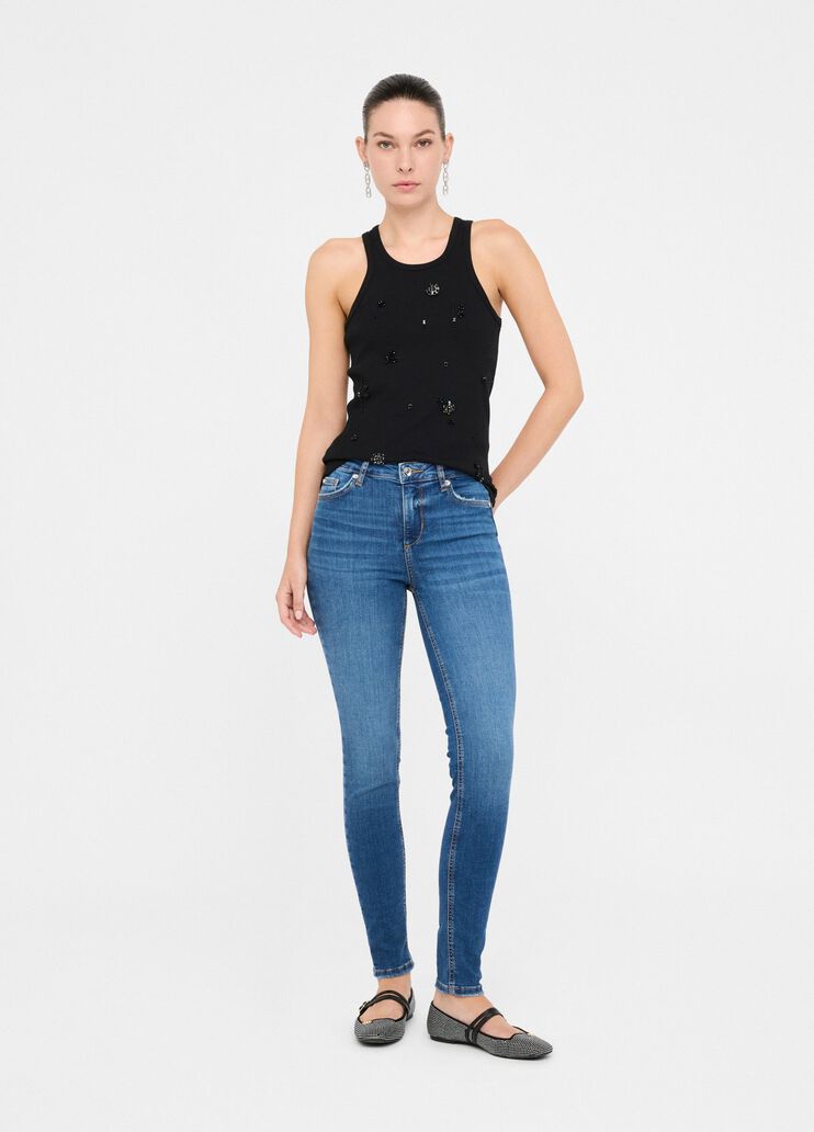 High-rise skinny jeans dark blue denim Liu Jo - medium High-rise skinny jeans dark blue denim Liu Jo - medium