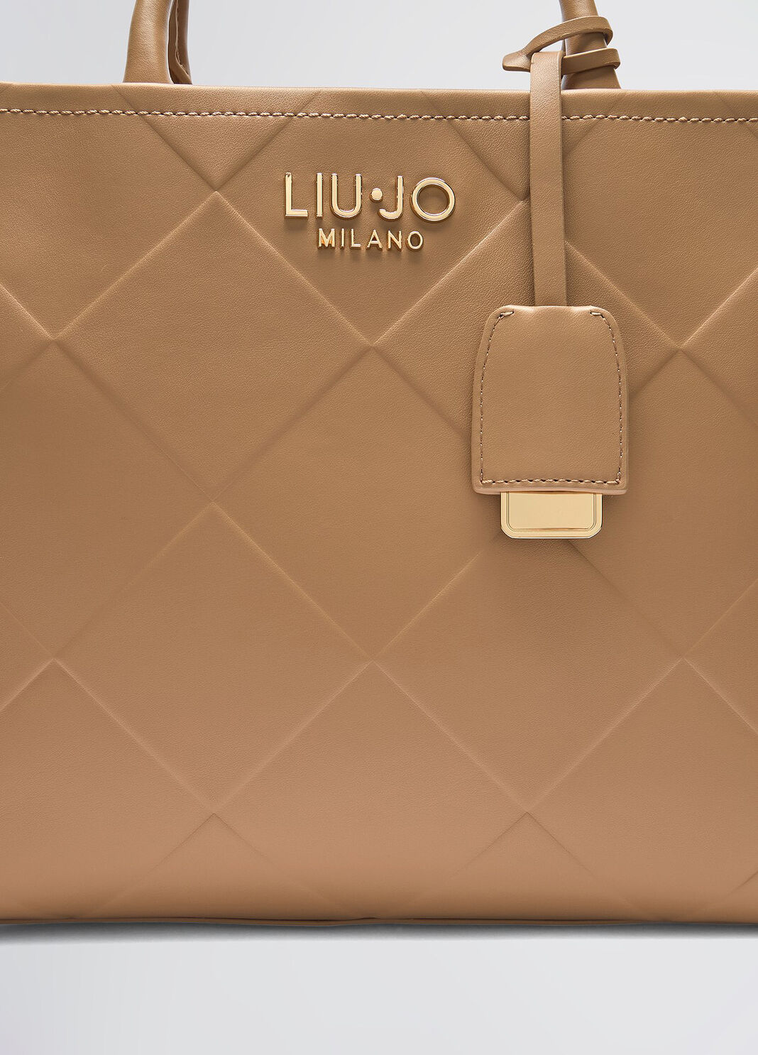 Sac &agrave; main format moyen avec charm camel Liu Jo - large image number 5