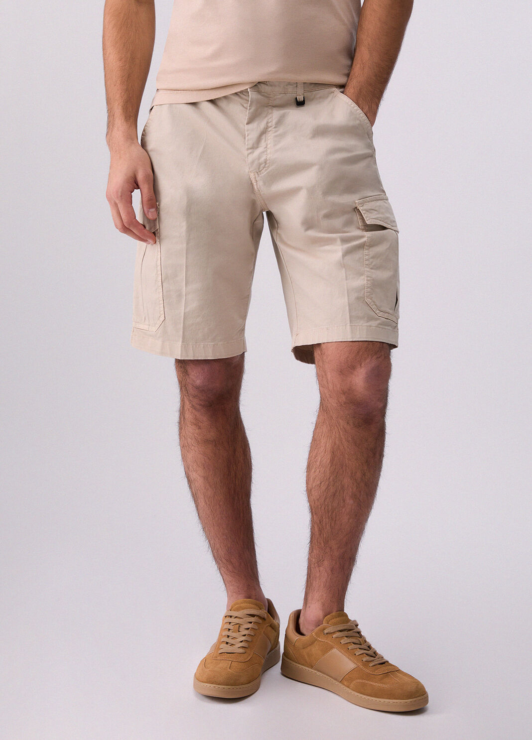 Gabardine cargo shorts beige Liu Jo - large image number 0