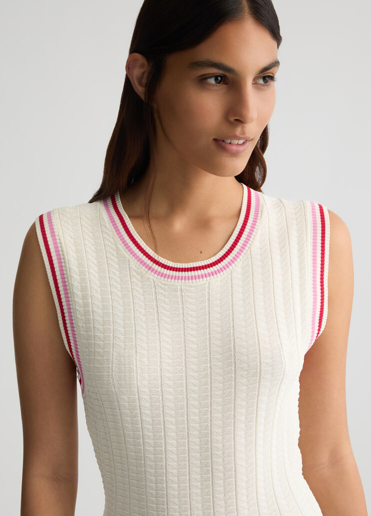 White knit dress white Liu Jo - large image number 2 White knit dress white Liu Jo - large image number 2