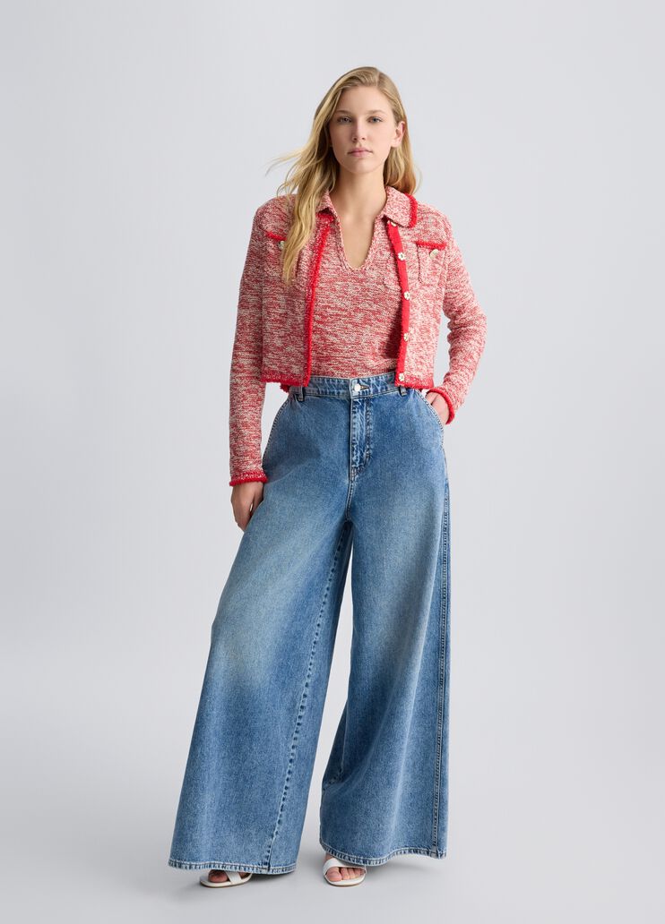 Red knit jacket red Liu Jo - medium Red knit jacket red Liu Jo - medium