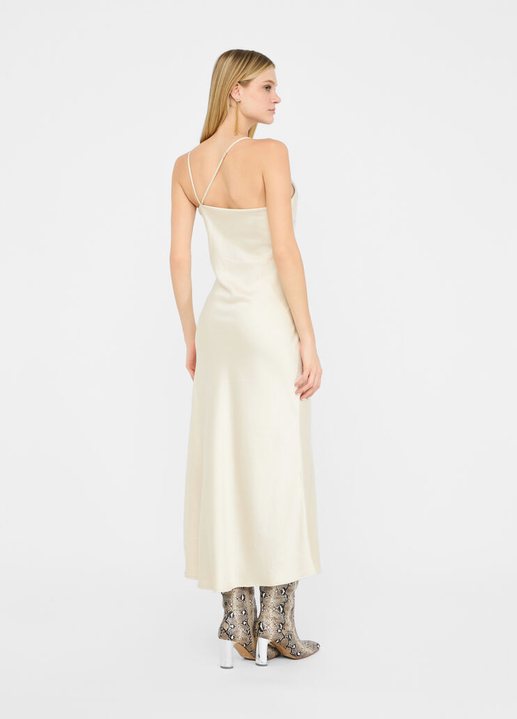 Dressy satin dress ivory Liu Jo - large image number 1 Dressy satin dress ivory Liu Jo - large image number 1