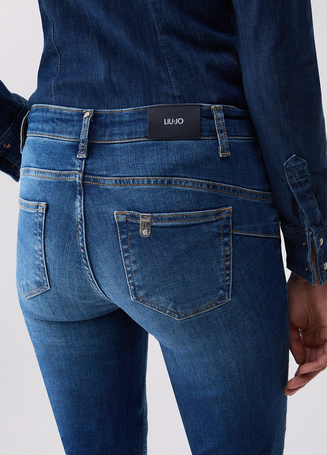 Skinny jeans dark blue denim Liu Jo - large image number 2