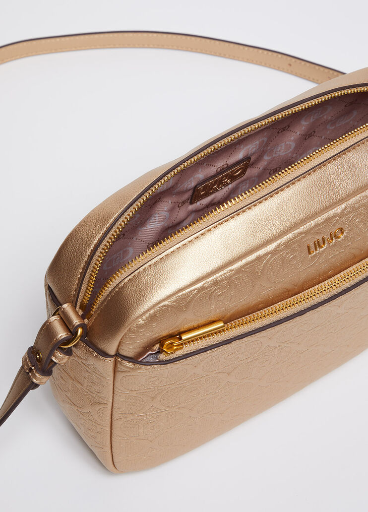 Mittelgroße Umhängetasche mit Logo  Gold Liu Jo - large image number 5 Mittelgroße Umhängetasche mit Logo  Gold Liu Jo - large image number 5