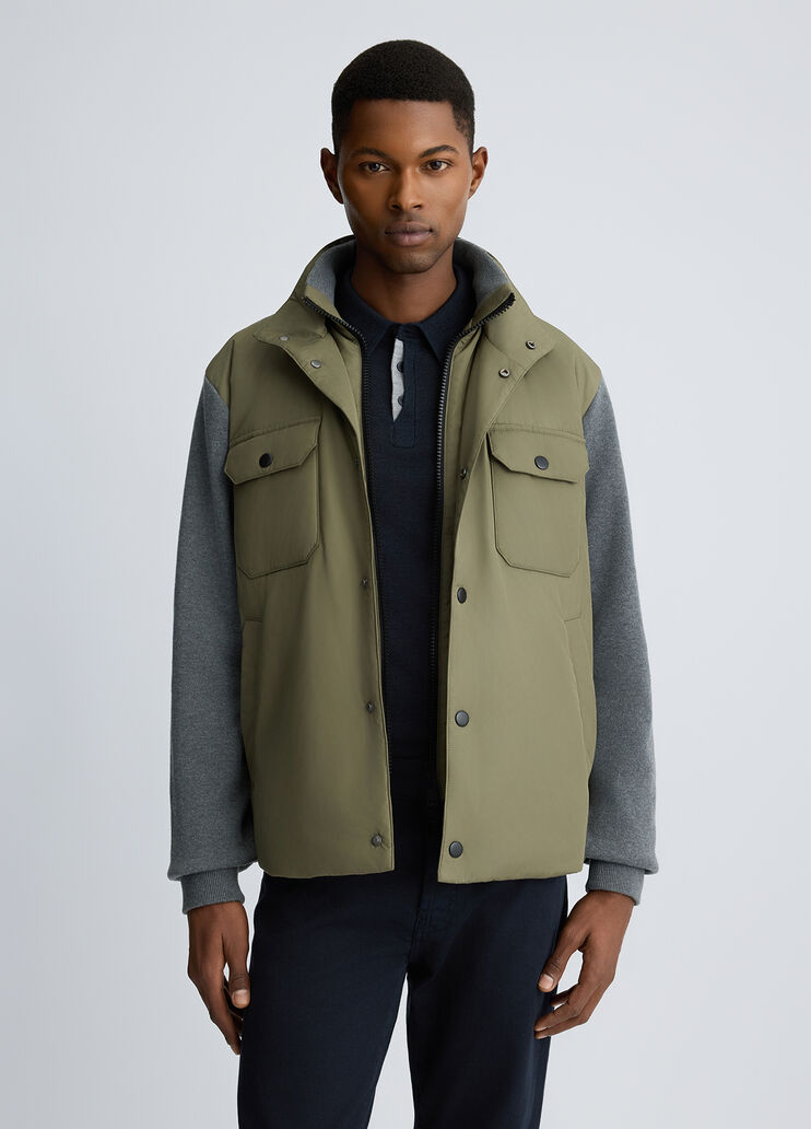 Men's mixed-fabric jacket olive green Liu Jo - medium Men's mixed-fabric jacket olive green Liu Jo - medium