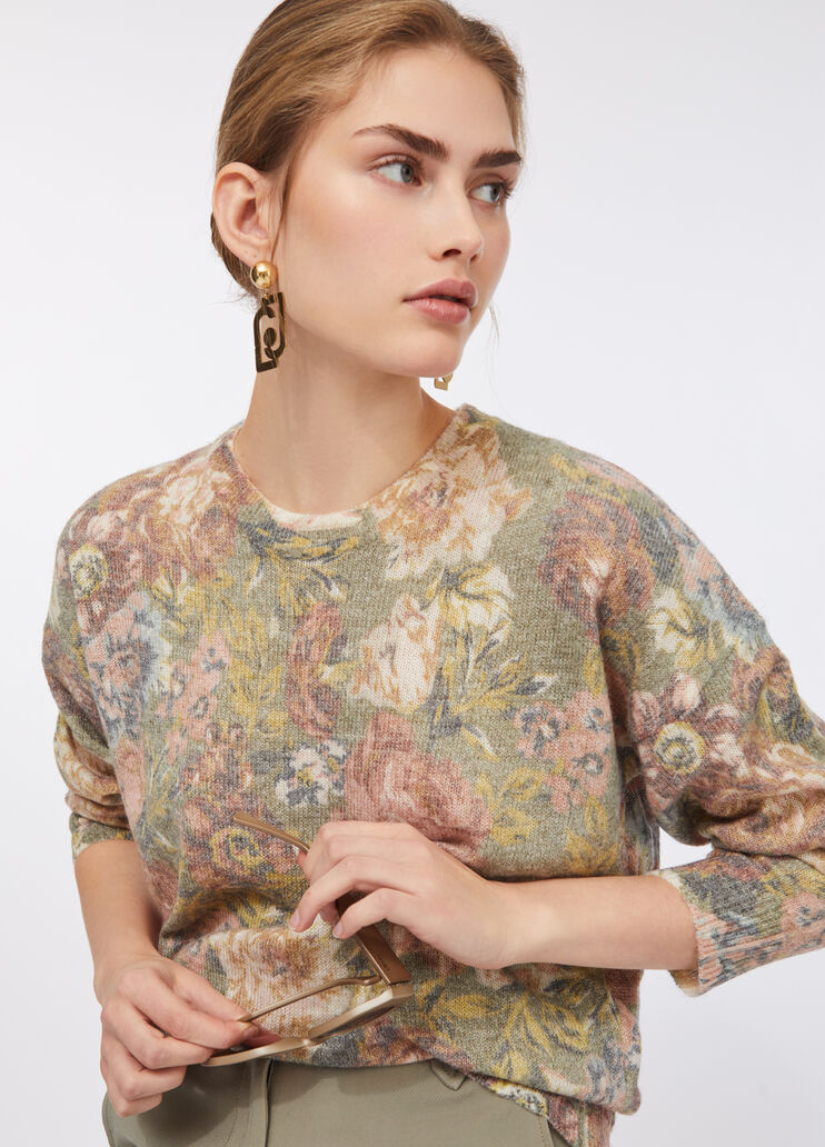 Pullover aus Wolle und Alpaka Sanderson-Print Liu Jo - medium