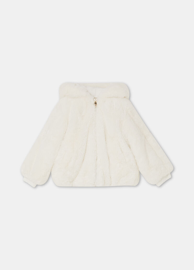 Teddy jacket white Liu Jo - large image number 3 Teddy jacket white Liu Jo - large image number 3