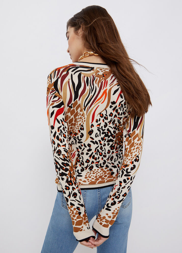 Sweatshirt with all-over print leopard print Liu Jo - large image number 1