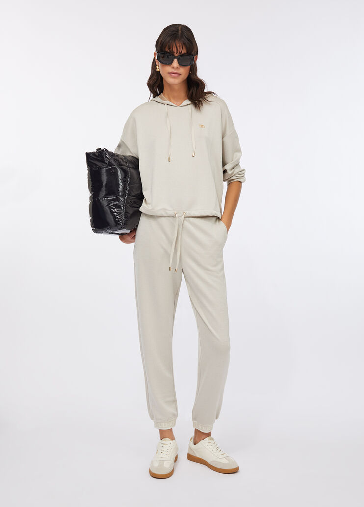 Брюки-джоггеры с люрексом® бежевый Liu Jo - medium