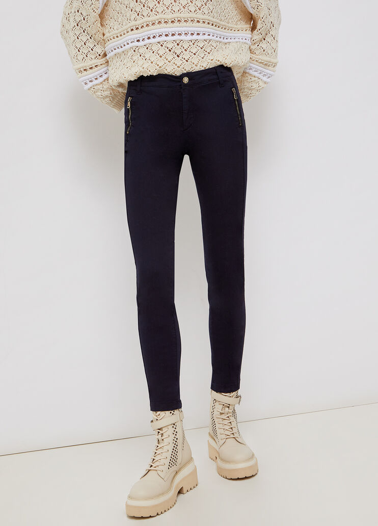 High-rise trousers with zip night Liu Jo - large image number 0 High-rise trousers with zip night Liu Jo - large image number 0