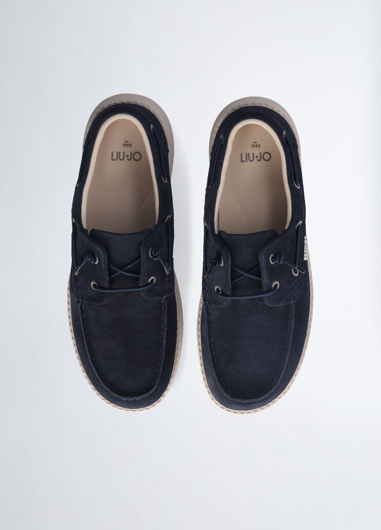 Casual suede loafers blue Liu Jo - large image number 5