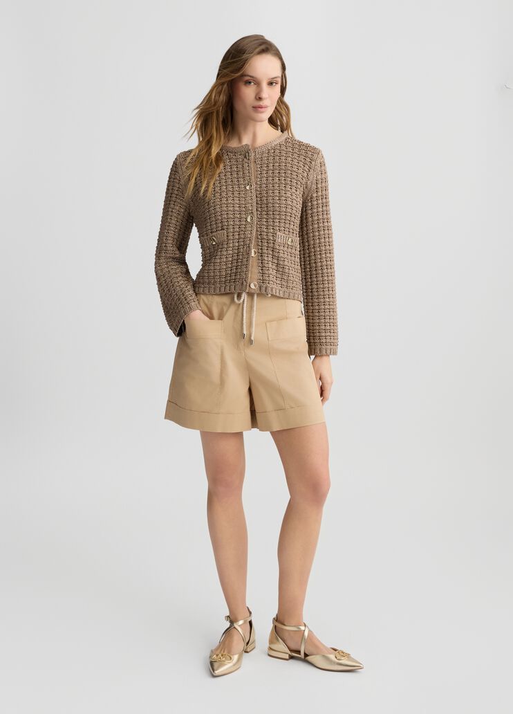 Bouclé jacket beige Liu Jo - large image number 5 Bouclé jacket beige Liu Jo - large image number 5