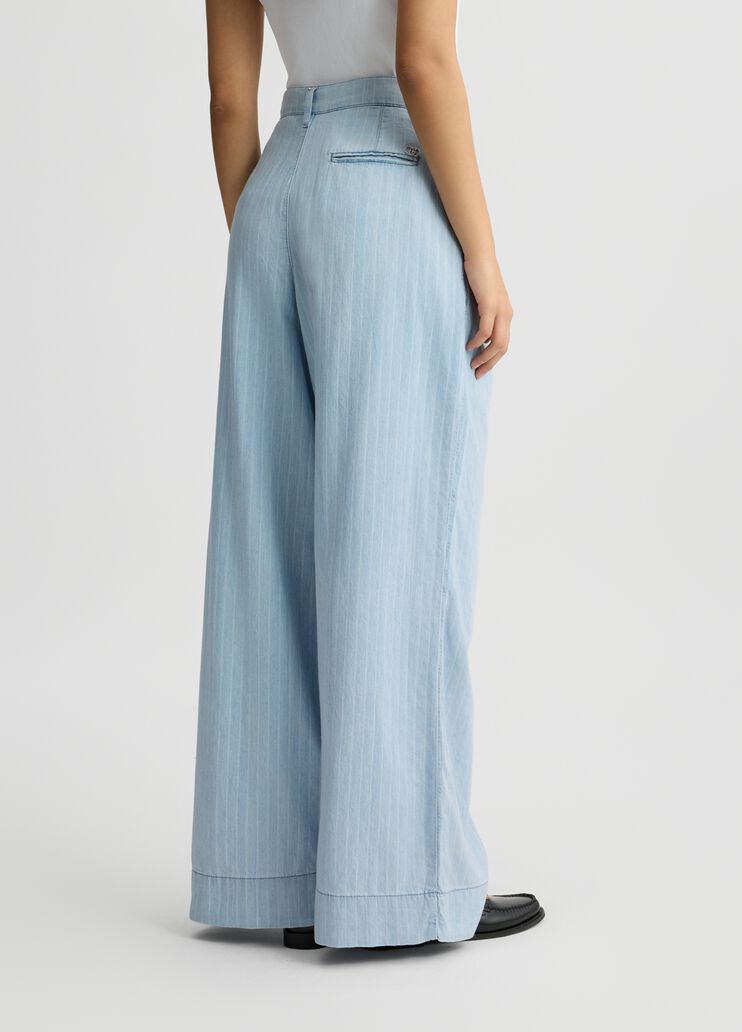 Pinstripe denim trousers light denim Liu Jo - medium Pinstripe denim trousers light denim Liu Jo - medium