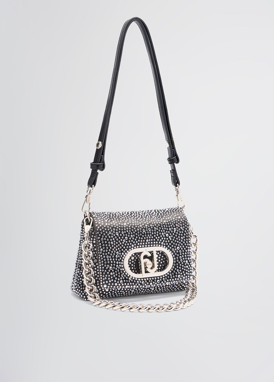 Small LaPuffy bag with rhinestones black Liu Jo - large image number 4