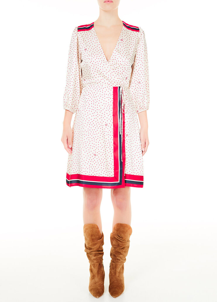 Short dress with stripes Light pink with polka-dots Liu Jo - large image number 0 Short dress with stripes Light pink with polka-dots Liu Jo - large image number 0