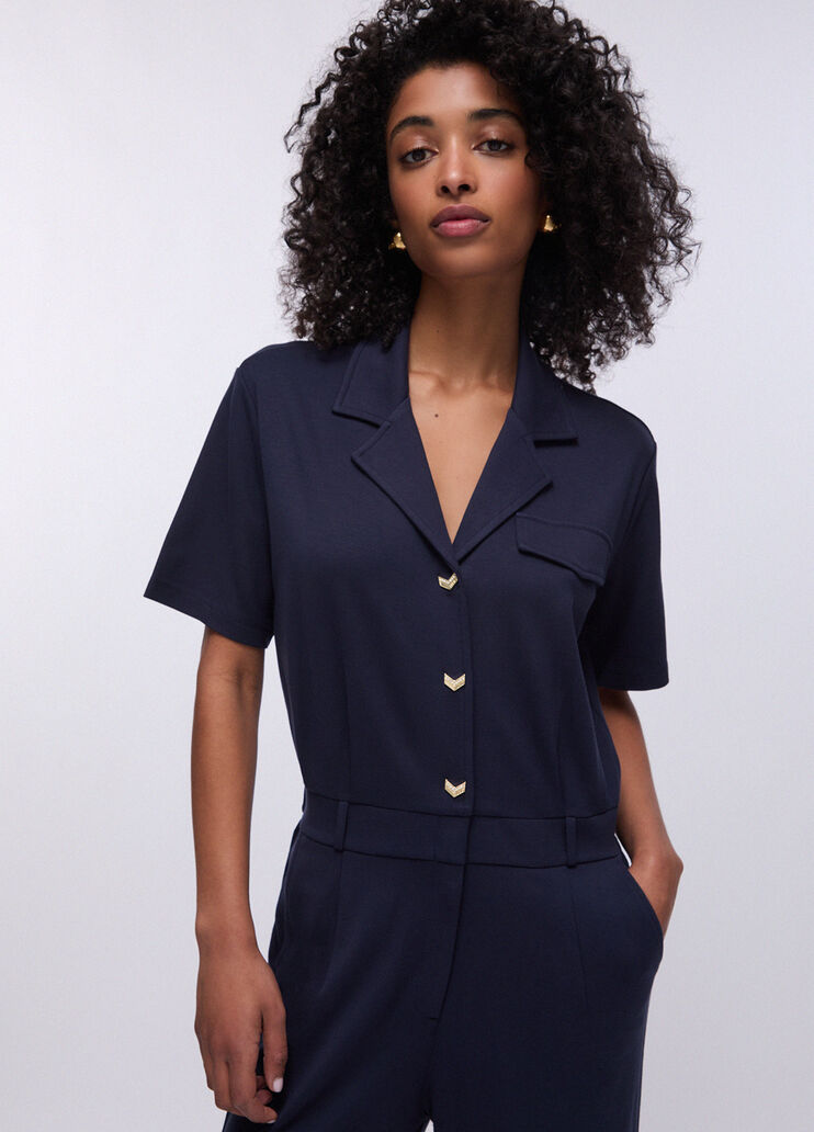 Milanese stitch jumpsuit dark blue Liu Jo - medium