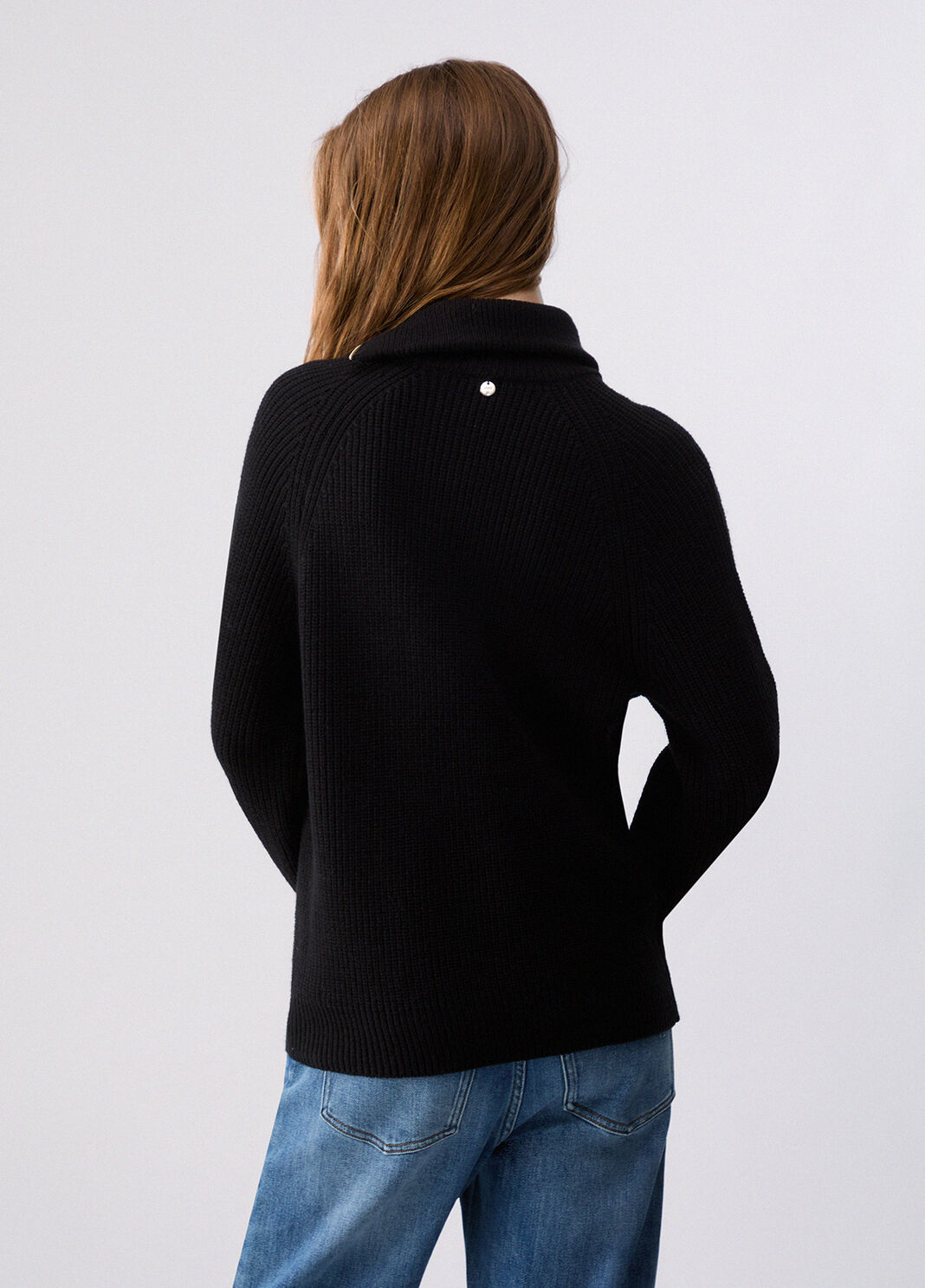 Knit in wool with zip black Liu Jo - large image number 1