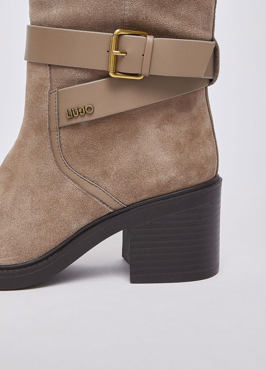 Hohe Stiefel aus Veloursleder Havanna Liu Jo - large image number 4