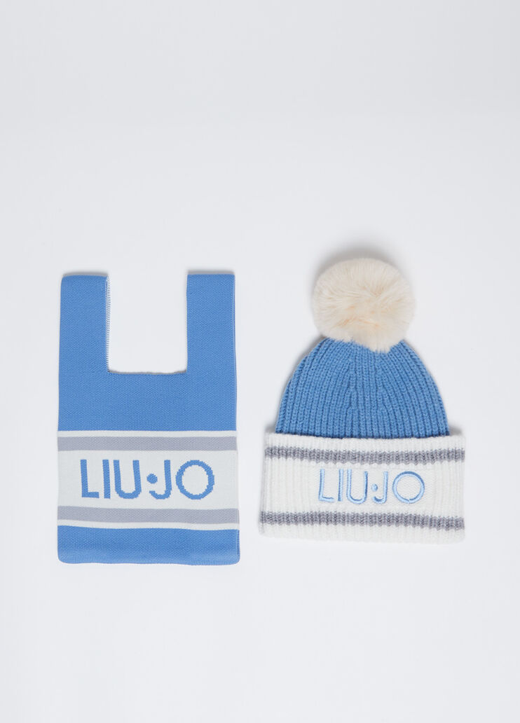 Winter hat and gloves set blue Liu Jo - medium Winter hat and gloves set blue Liu Jo - medium