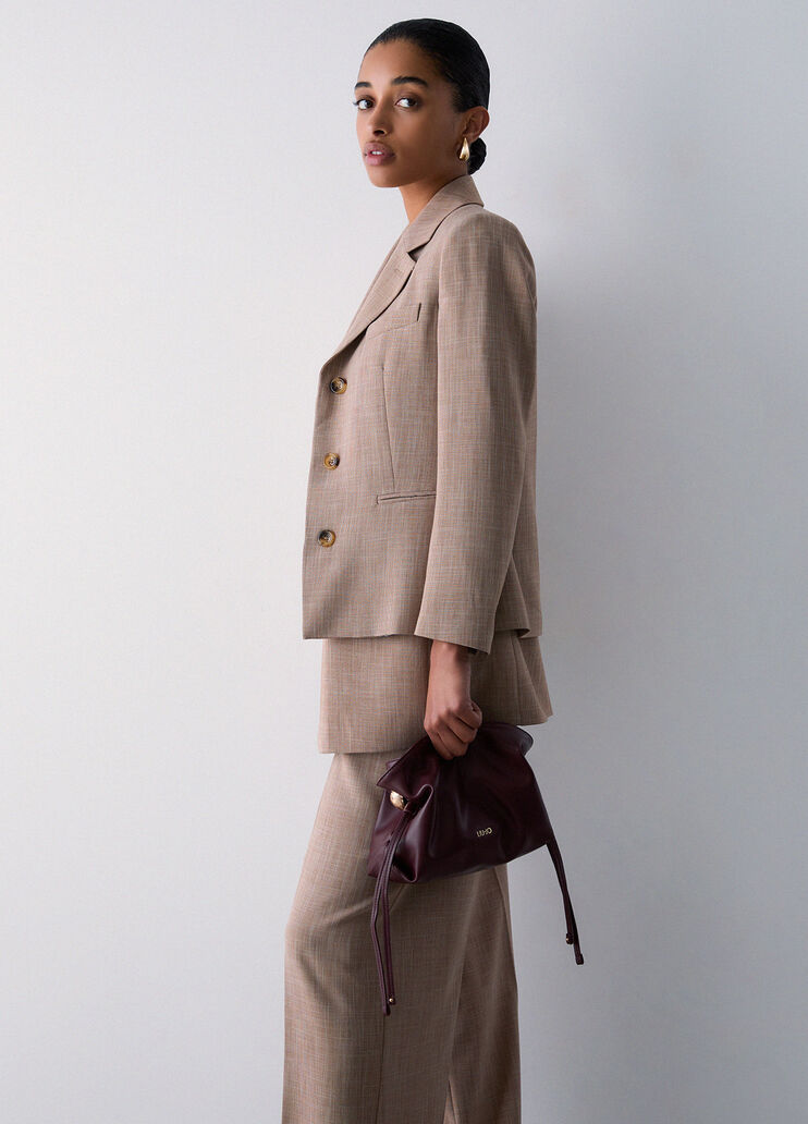 Blazer aus Melange-Stoff Biscuit Liu Jo - medium