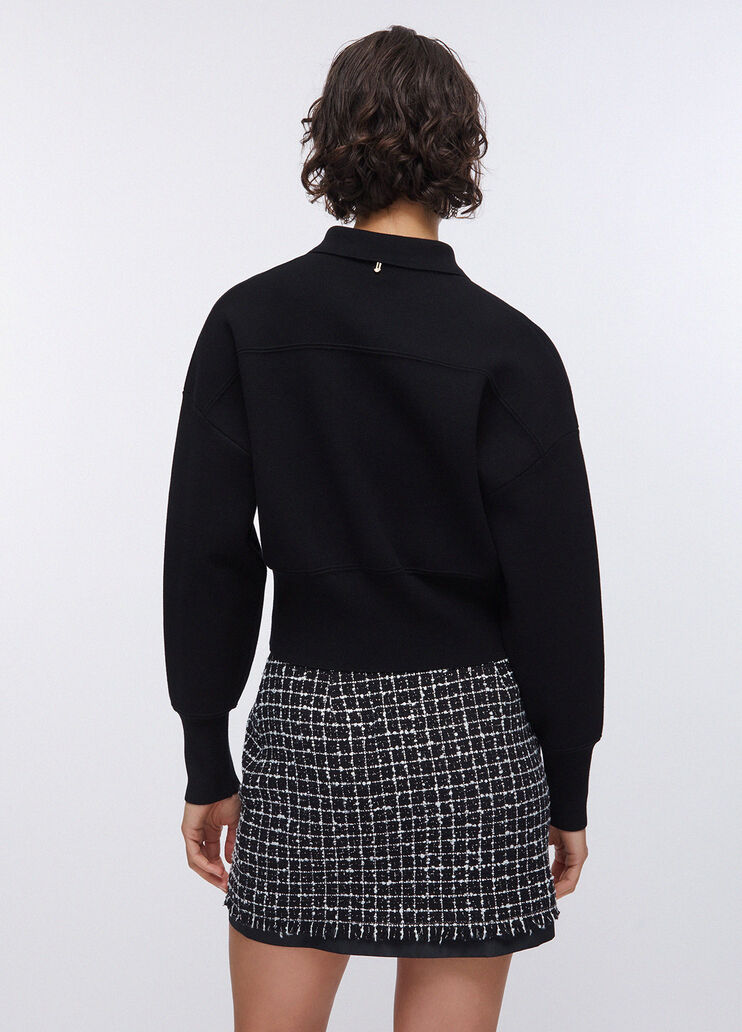 Giacca in maglia con bottoni gioiello nero Liu Jo - large image number 1