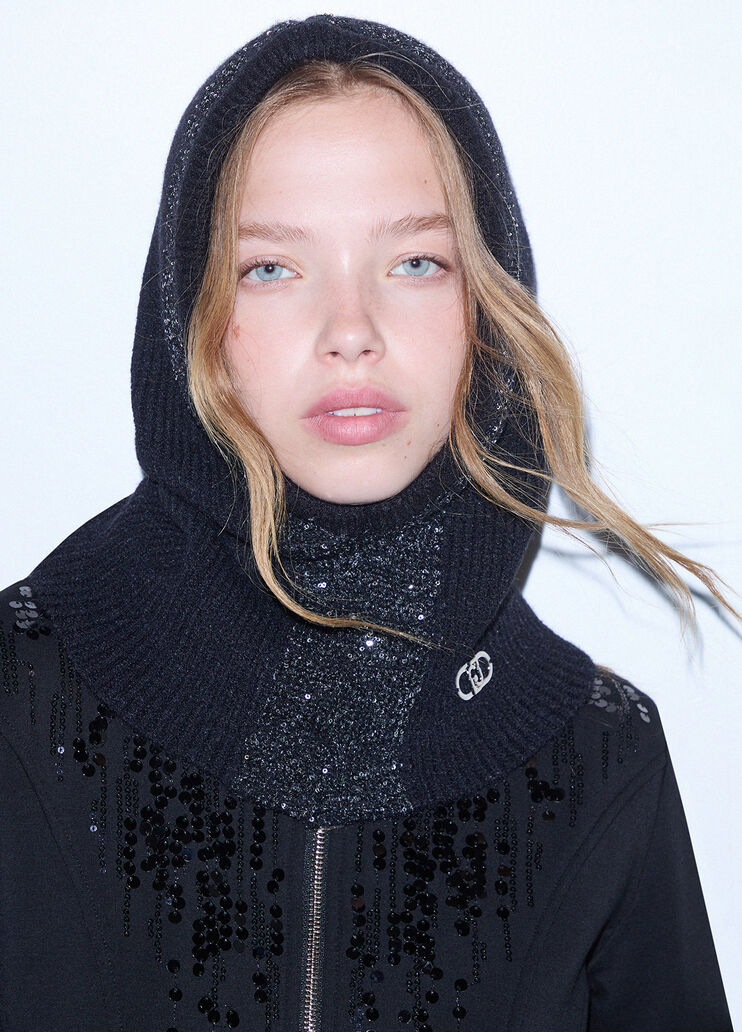 Sequin Embellished Balaclava black Liu Jo - medium