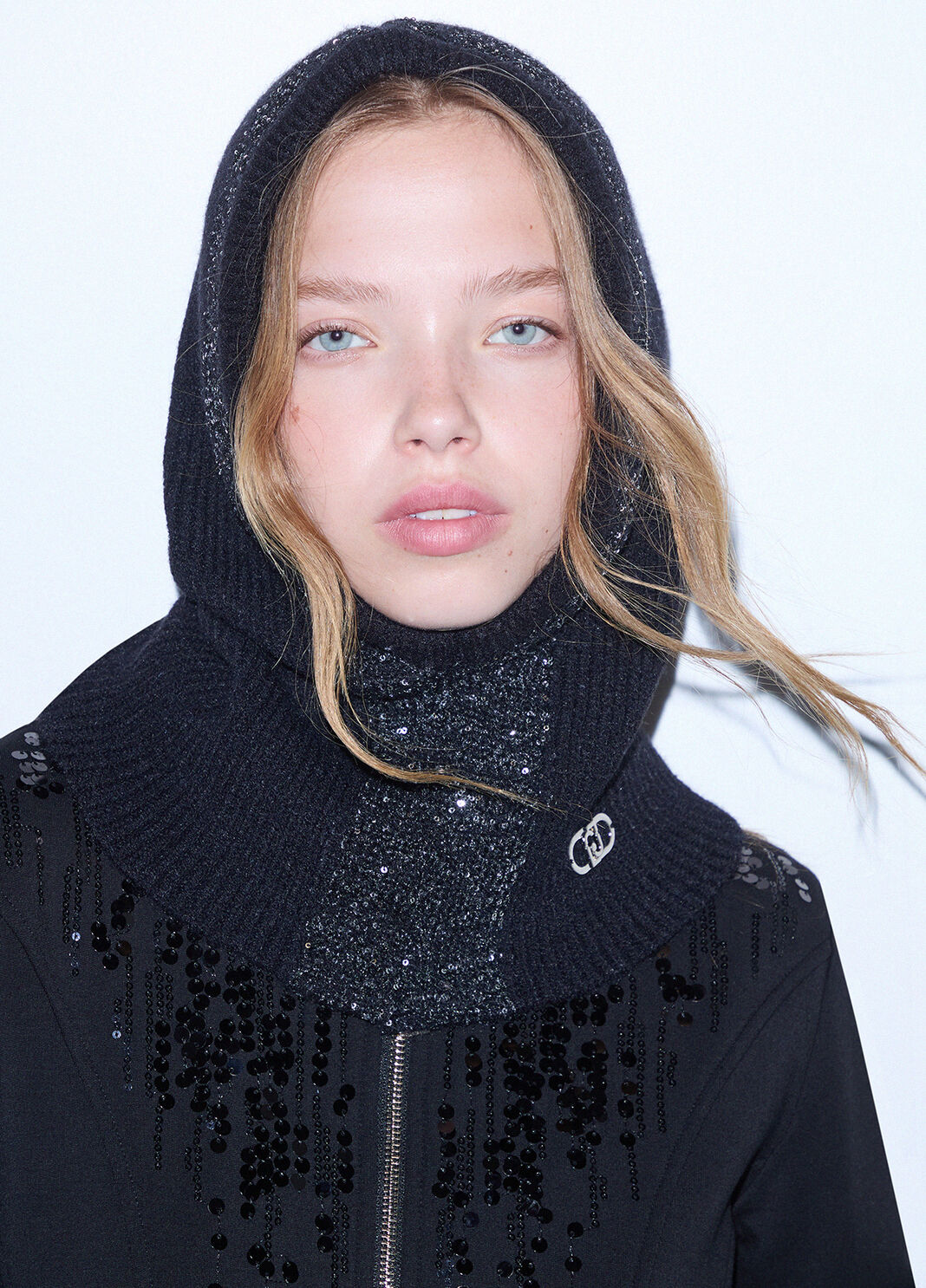 Sequin Embellished Balaclava black Liu Jo - large image number 0