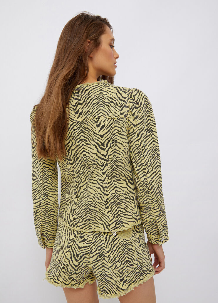 Lightweight jacket with all over print zebra stripes Liu Jo - large image number 1 Lightweight jacket with all over print zebra stripes Liu Jo - large image number 1