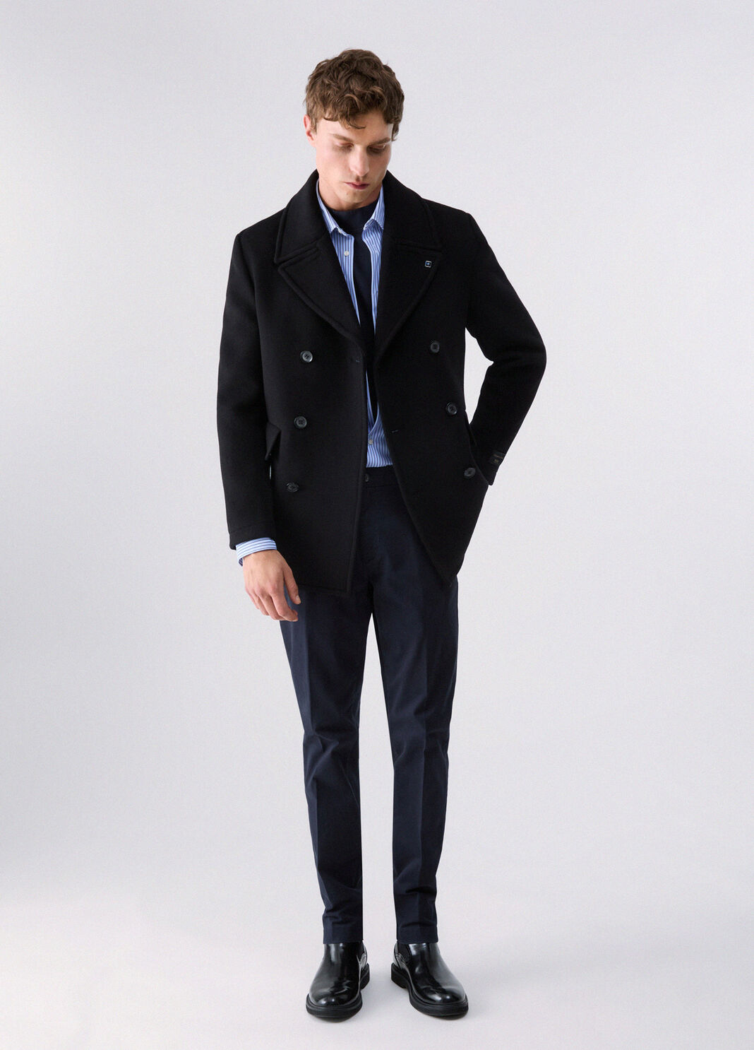 Wool and Cashmere Peacoat black Liu Jo - large image number 5