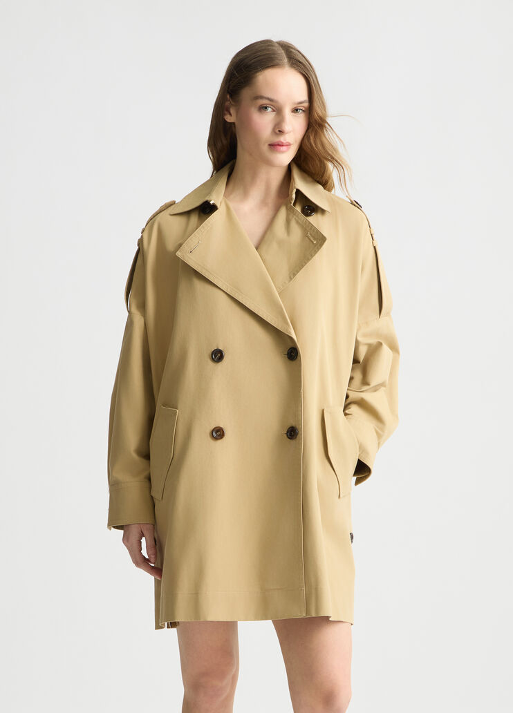 Beige gabardine trench coat beige Liu Jo - medium Beige gabardine trench coat beige Liu Jo - medium