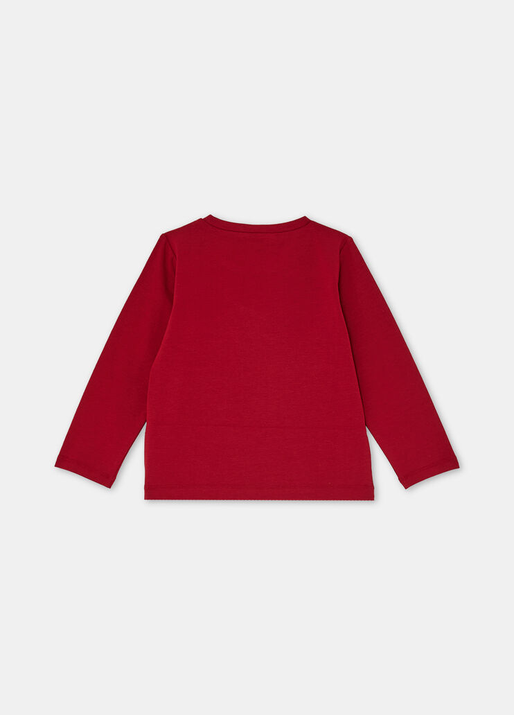 Cotton T-shirt with print red Liu Jo - large image number 3 Cotton T-shirt with print red Liu Jo - large image number 3