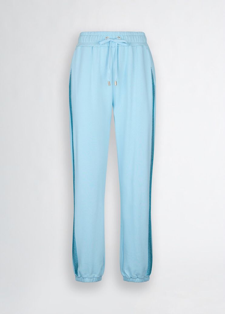 Light blue fleece jogging bottoms blue Liu Jo - large image number 6 Light blue fleece jogging bottoms blue Liu Jo - large image number 6