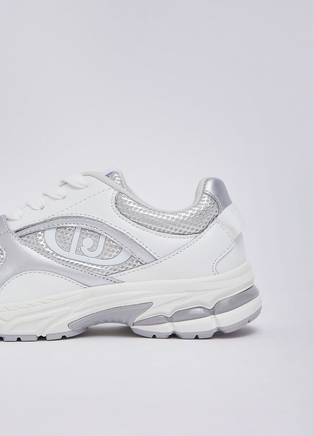 Sneaker aus metallisiertem Mesh Wei&szlig; Liu Jo - large image number 5