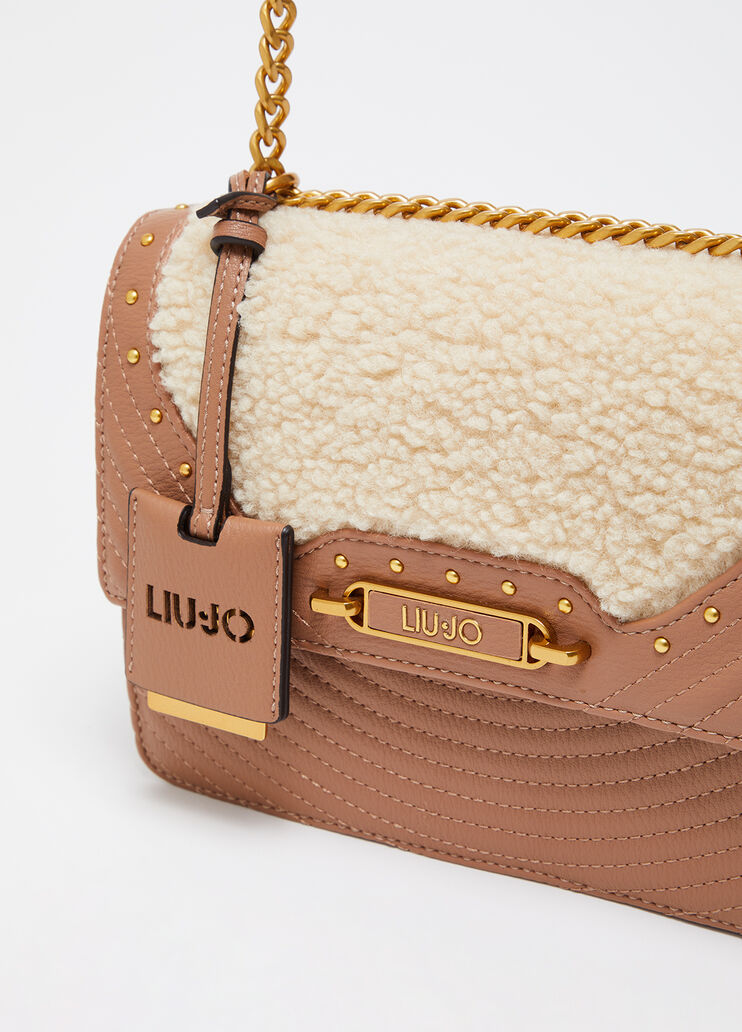 Borsa a tracolla media matelassé marrone Liu Jo - large image number 1