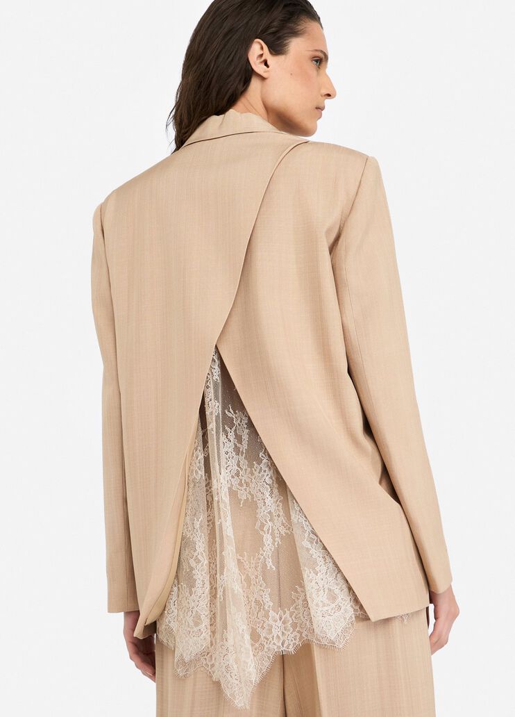 Blazer with lace detailing beige Liu Jo - medium Blazer with lace detailing beige Liu Jo - medium