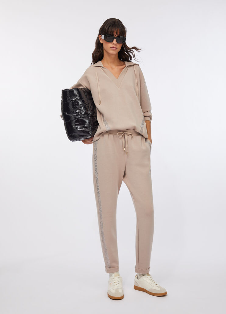 Scuba hoodie champagne Liu Jo - large image number 5