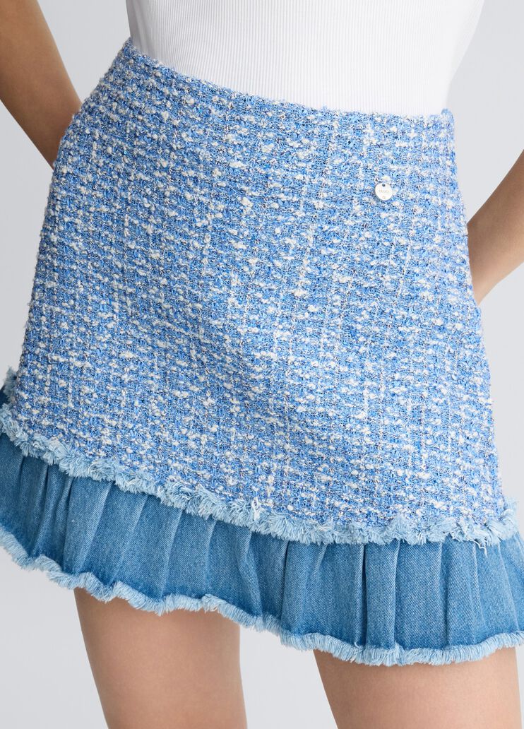 Bouclé miniskirt bright blue Liu Jo - large image number 2 Bouclé miniskirt bright blue Liu Jo - large image number 2