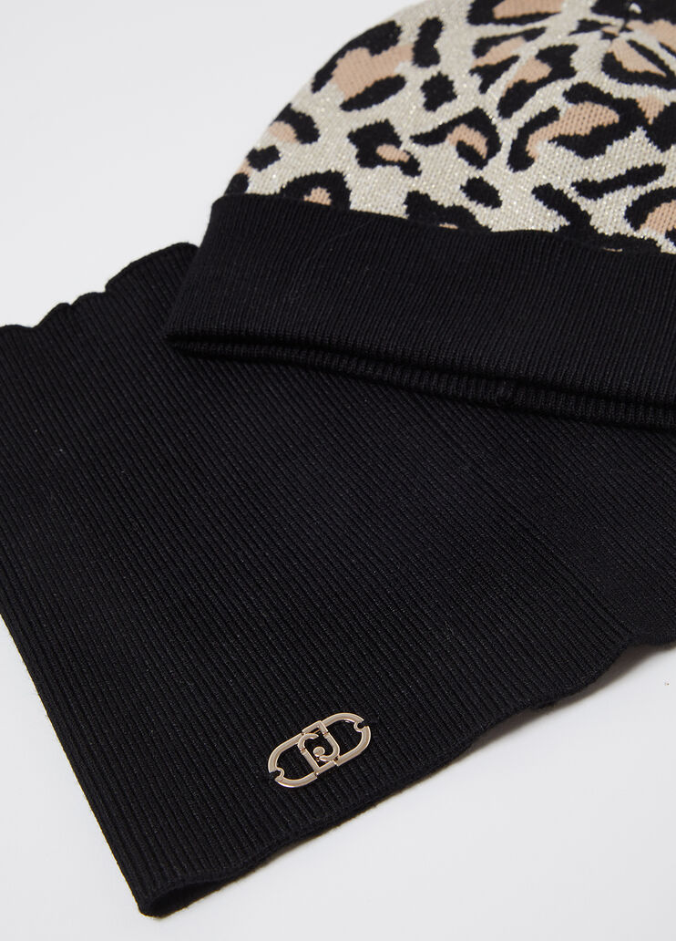 Liu Jo Better hat and neck warmer leopard print Liu Jo - large image number 3 Liu Jo Better hat and neck warmer leopard print Liu Jo - large image number 3