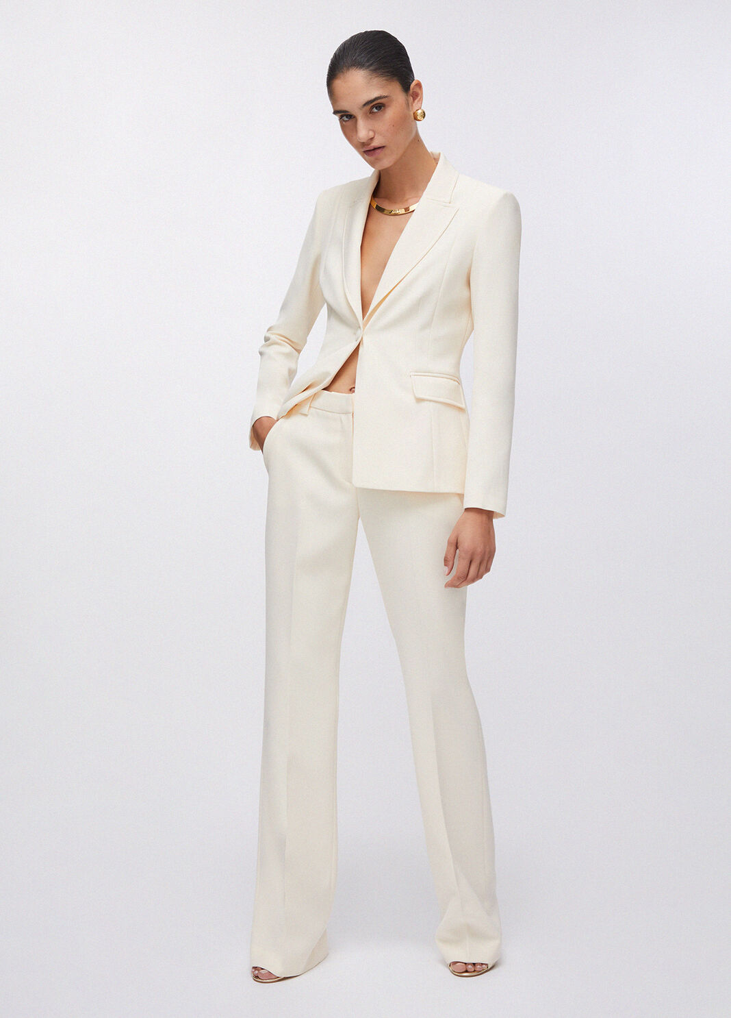 Schmal geschnittener Blazer Vanille Liu Jo - large image number 5