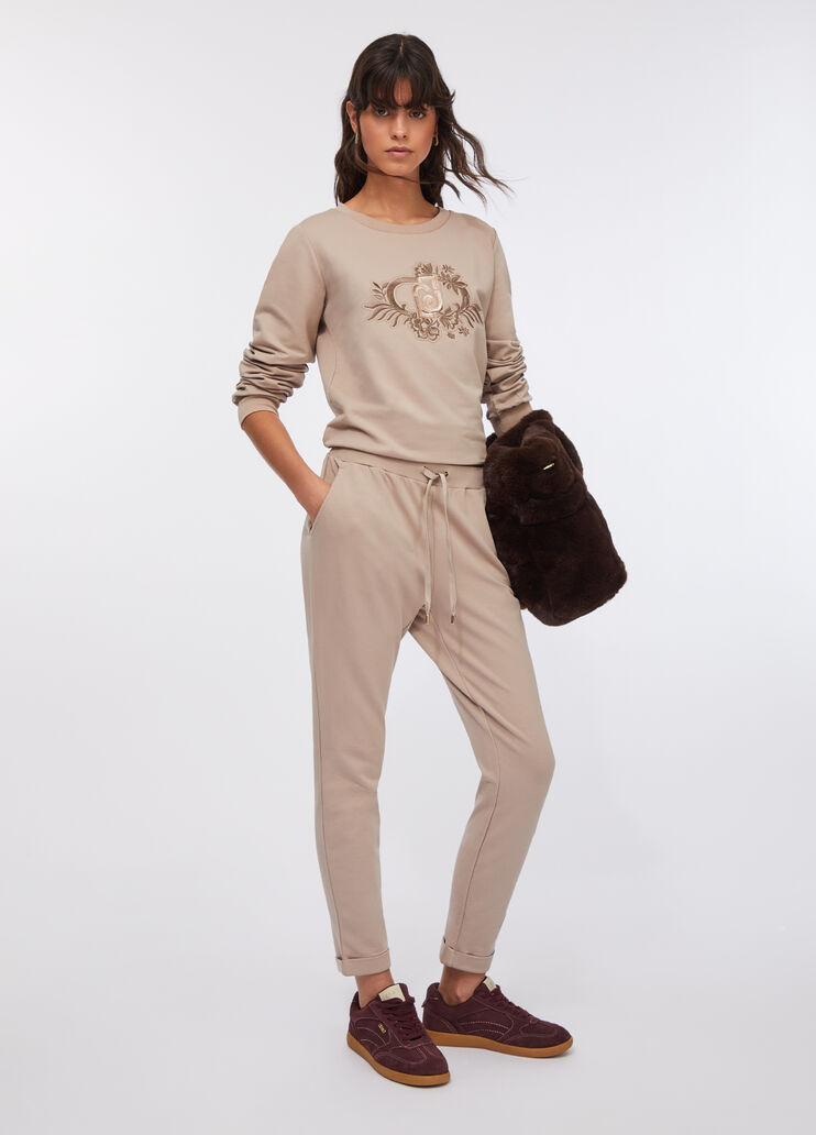 Jogginghose aus Sweatstoff Champagner Liu Jo - medium