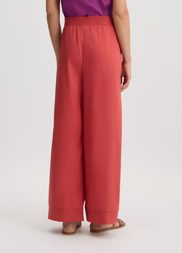Cotton palazzo trousers red Liu Jo - large image number 1 Cotton palazzo trousers red Liu Jo - large image number 1